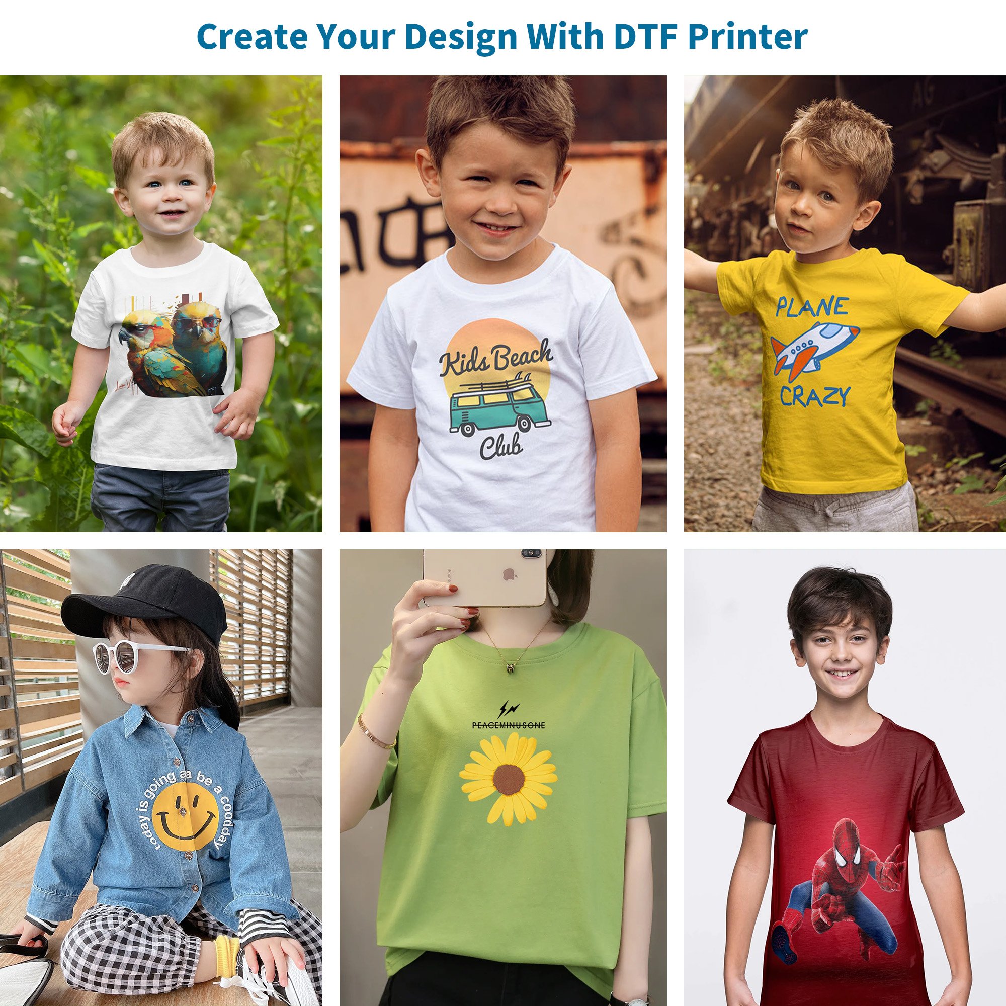 TIFFAN A3 A3+ DTF Printer 30 cm Direct Transfer Film Desktop A3 UV DTF Film Printer T Shirt Printing Machine A3 DTF Printer