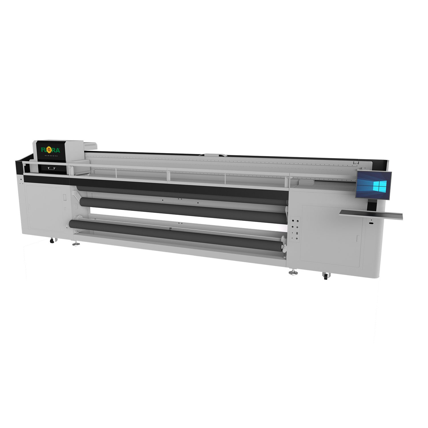 Flora 16 Color 3.3m Indoor Outdoor Advertisement Printing Machine Eco Solvent Digital Hybrid UV Inkjet Printer for Advertisement