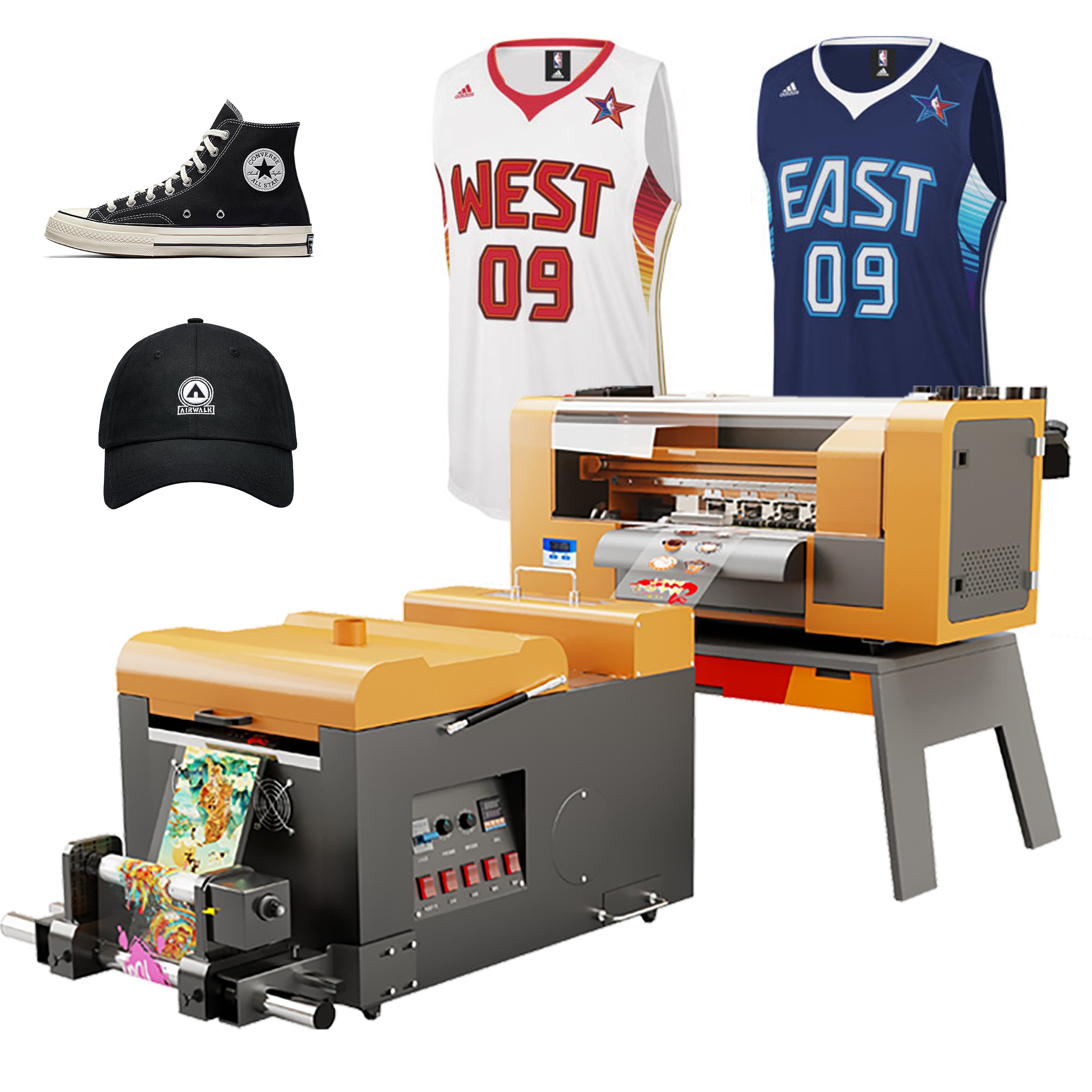 New A2 A3 A4 PET Film DTF Printer Inkjet Printers Digital DTG For T-shirt Print With Two XP600 Print Head Printing Machine