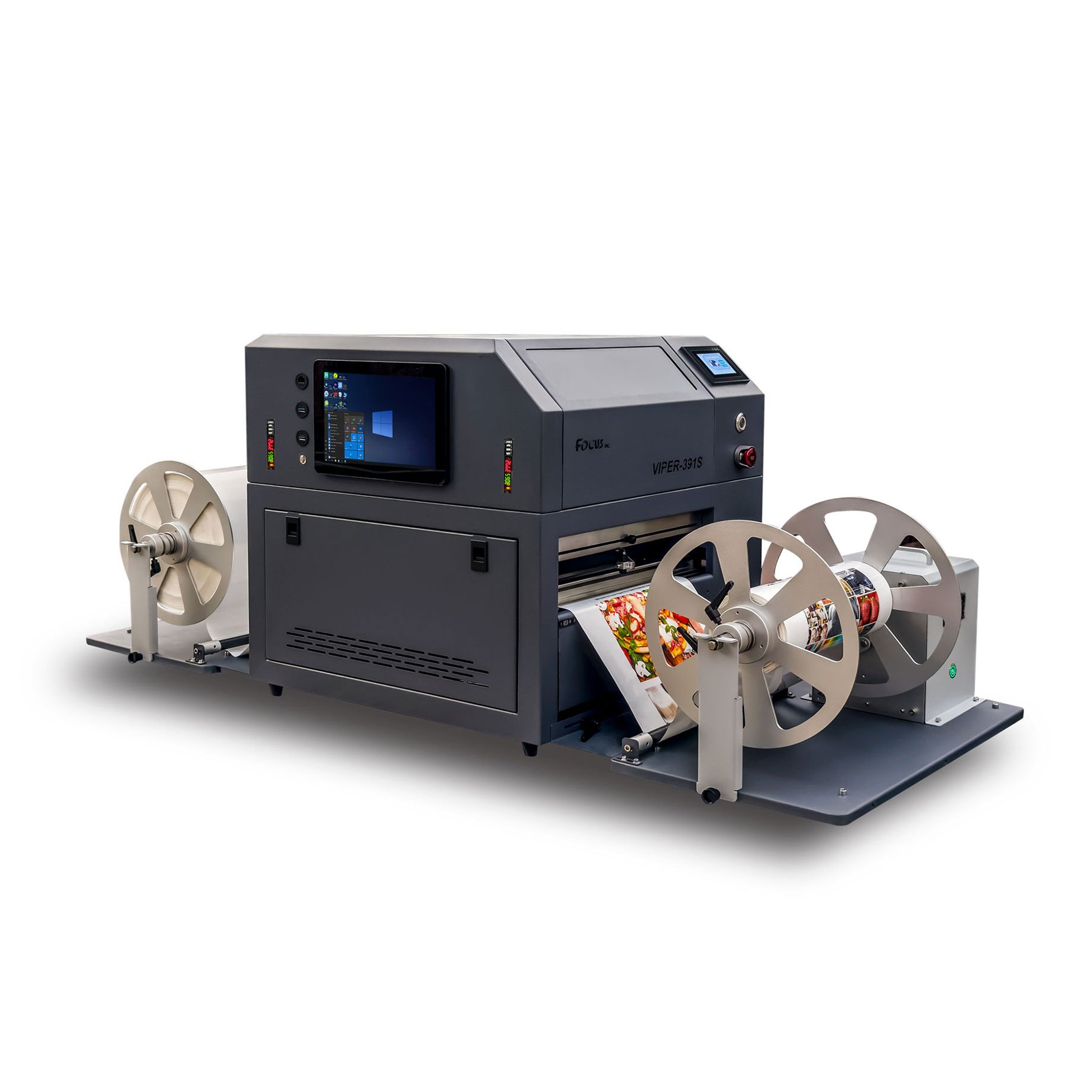 Desktop Small Industrial Roll To Roll Full Color inkjet Food Bottle Quick Label printer With Cutter