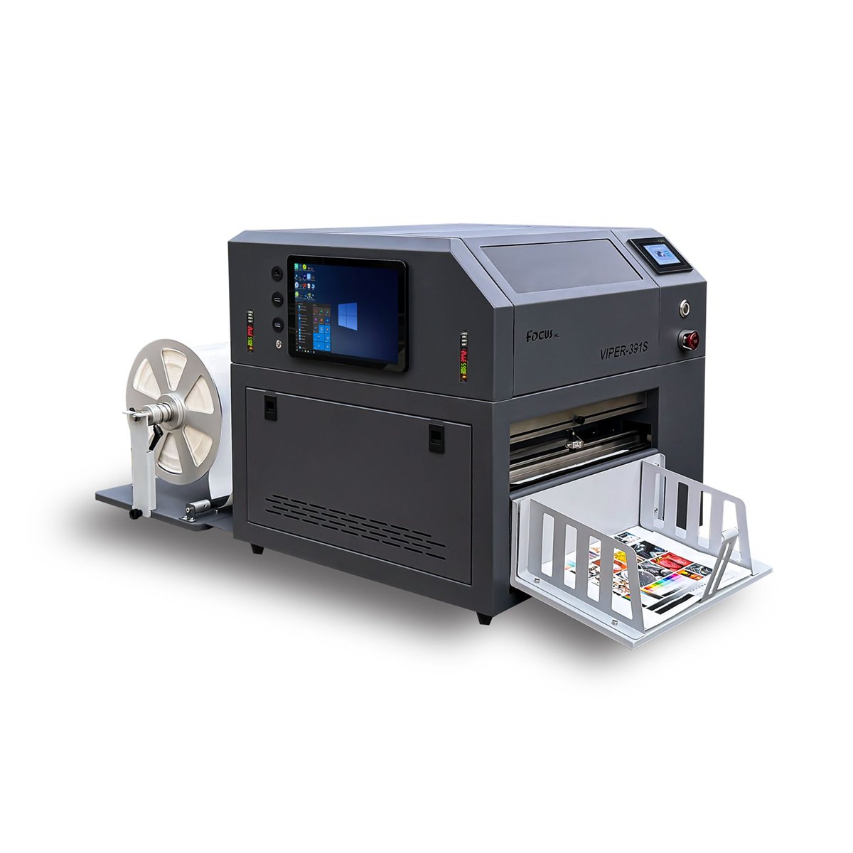 Desktop Small Industrial Roll To Roll Full Color inkjet Food Bottle Quick Label printer With Cutter