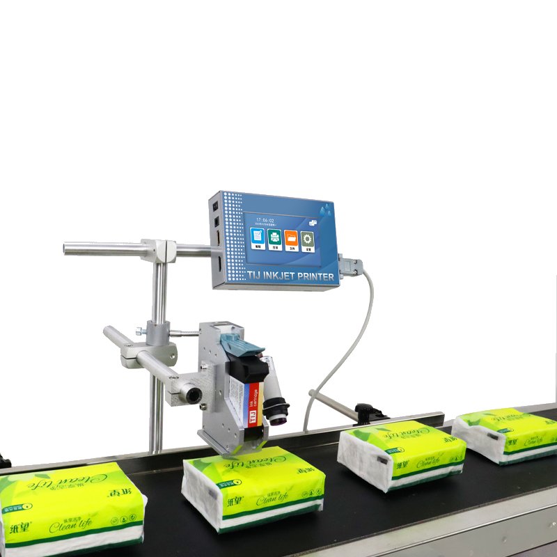 T110 High Speed Automatic Printer Machine Carton Coding Machine Inkjet Digital Printers Inkjet Printer Sealer Bags Machine