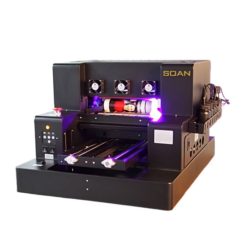 Soan A3 UV DTF printer flatbed Multi-functional UV dtf Printer for phone case mug bottle glass wood metal acrylic