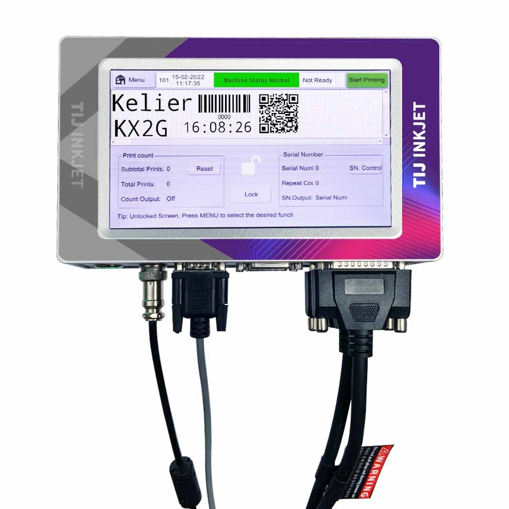 Cable wire pipes printing machine KX2G Touch screen Inkjet printer