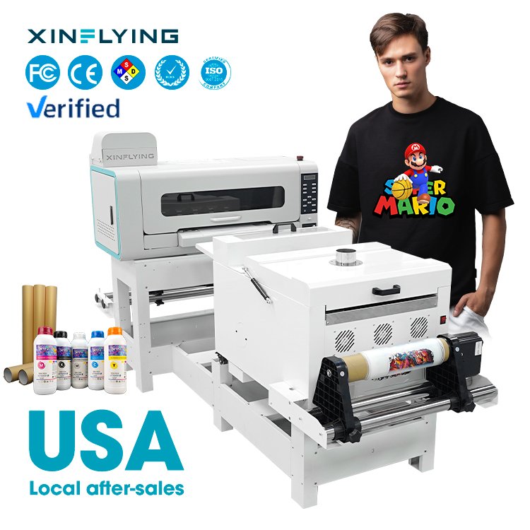 USA Stock a2 dtf printer i1600 eps digital printer dtf t shirt printing small business 16inch inkjet printer