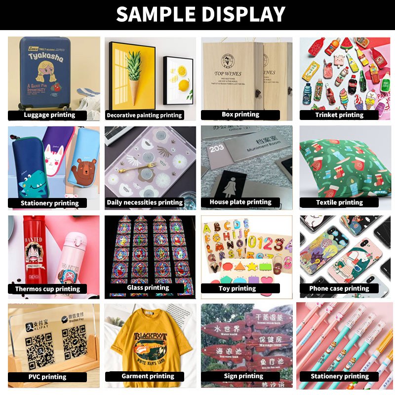 Factory sale UV Inkjet Printer A3 Size Printing Machine For Phone Case Wood Metal Acrylic Plastic Uv Flatbed Printer