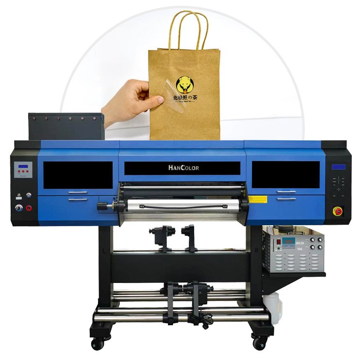 Good price Uvdtf Roll To Roll Inkjet Printer 60cm 24inch i3200U1 Digital Multifunctional Roll Uv Printer and laminator machine