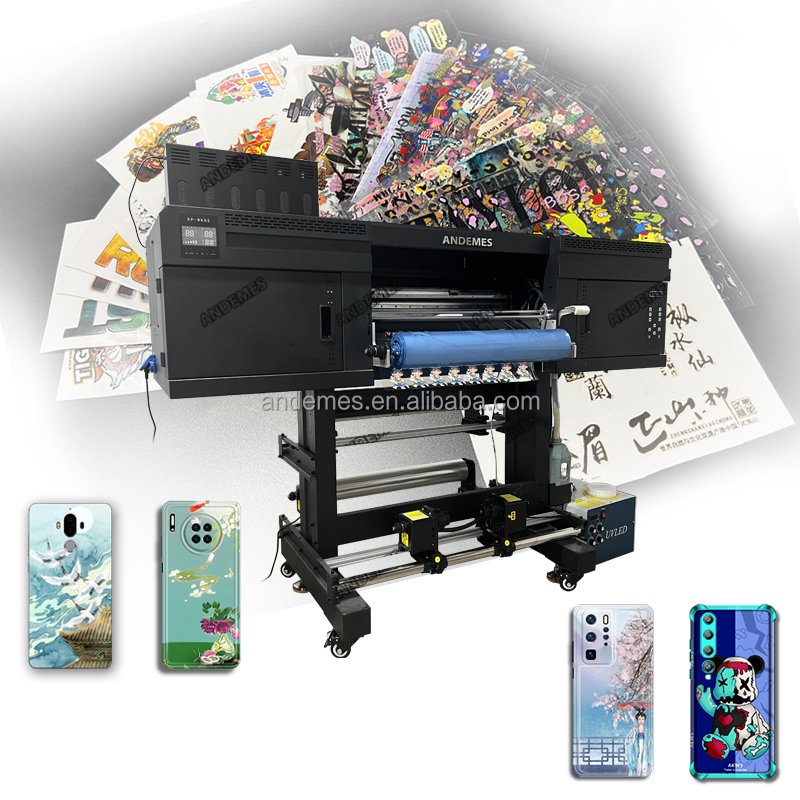 label uv dtf printer roll to roll A1 6090 printing phone case uv printer 6090 i3200 printhead sticker printer machine