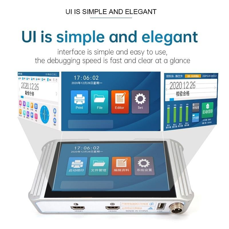 7inch Touch Screen Automatic Expiry Date Online Inkjet Code Printer Ink Jet Date Coding Machine