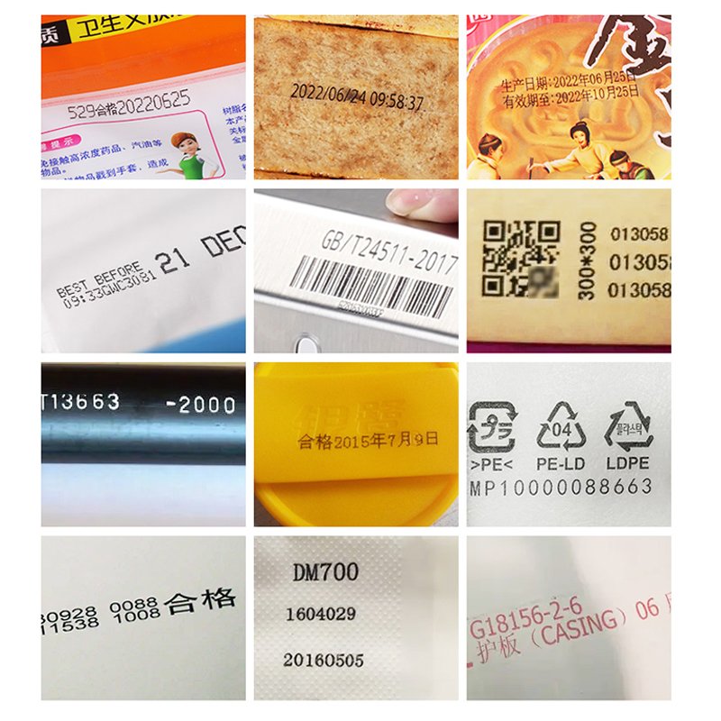 T6 online inkjet coding machine assembly line fully automatic production date trademark price marking machine multiple languages