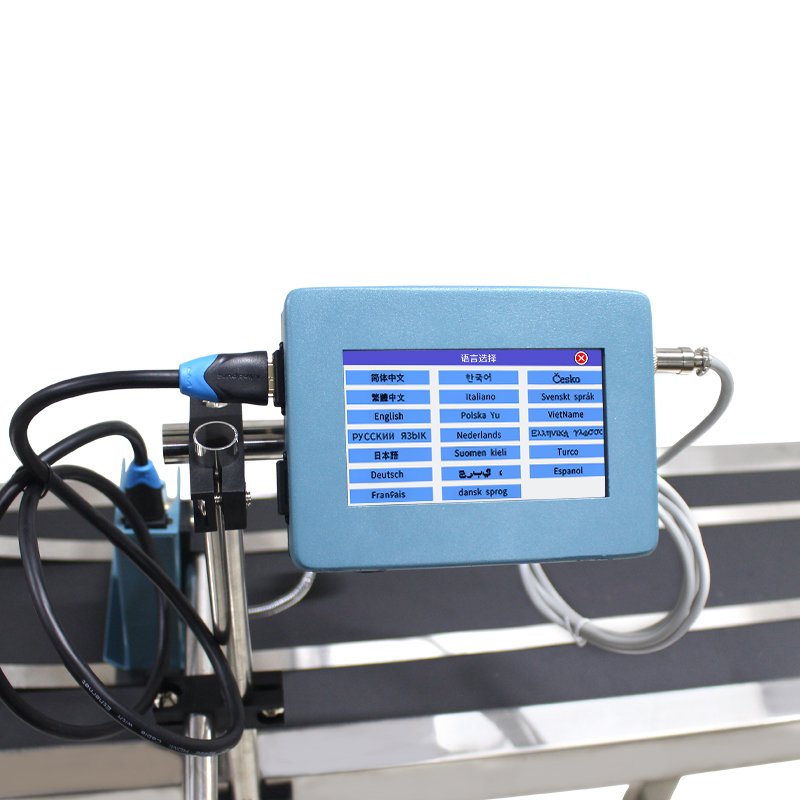 Automatic Flatbed Printer Continuous Expiry Date TIJ Printing Machine Batch Coding TIJ Inkjet Printer