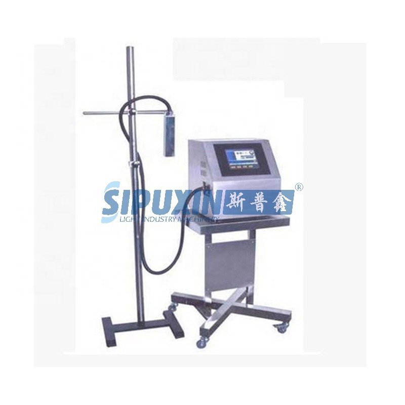 Guangzhou Sipuxin Cheap Price Automatic Continuous Inject Printing Machine Date Code Inkjet Printer Flatbed Printer Single Color