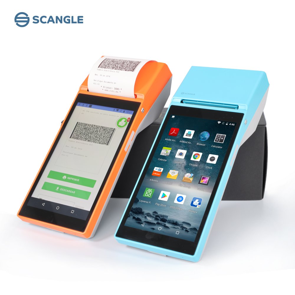 Scangle Cheap SP01 Portable Thermal POS Printers With Android 8.1 OS For Loyverse POS / Eboleta