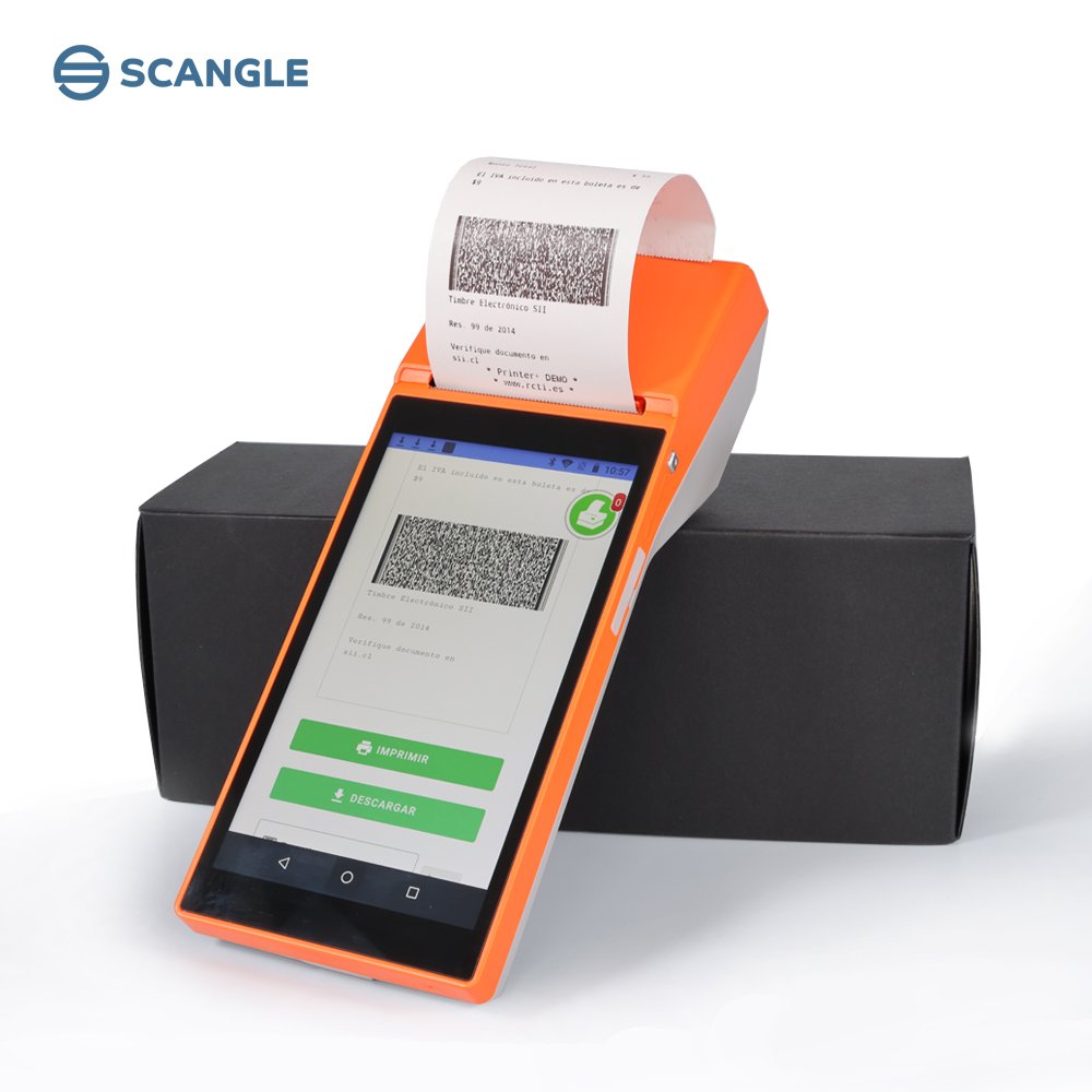Scangle Cheap SP01 Portable Thermal POS Printers With Android 8.1 OS For Loyverse POS / Eboleta
