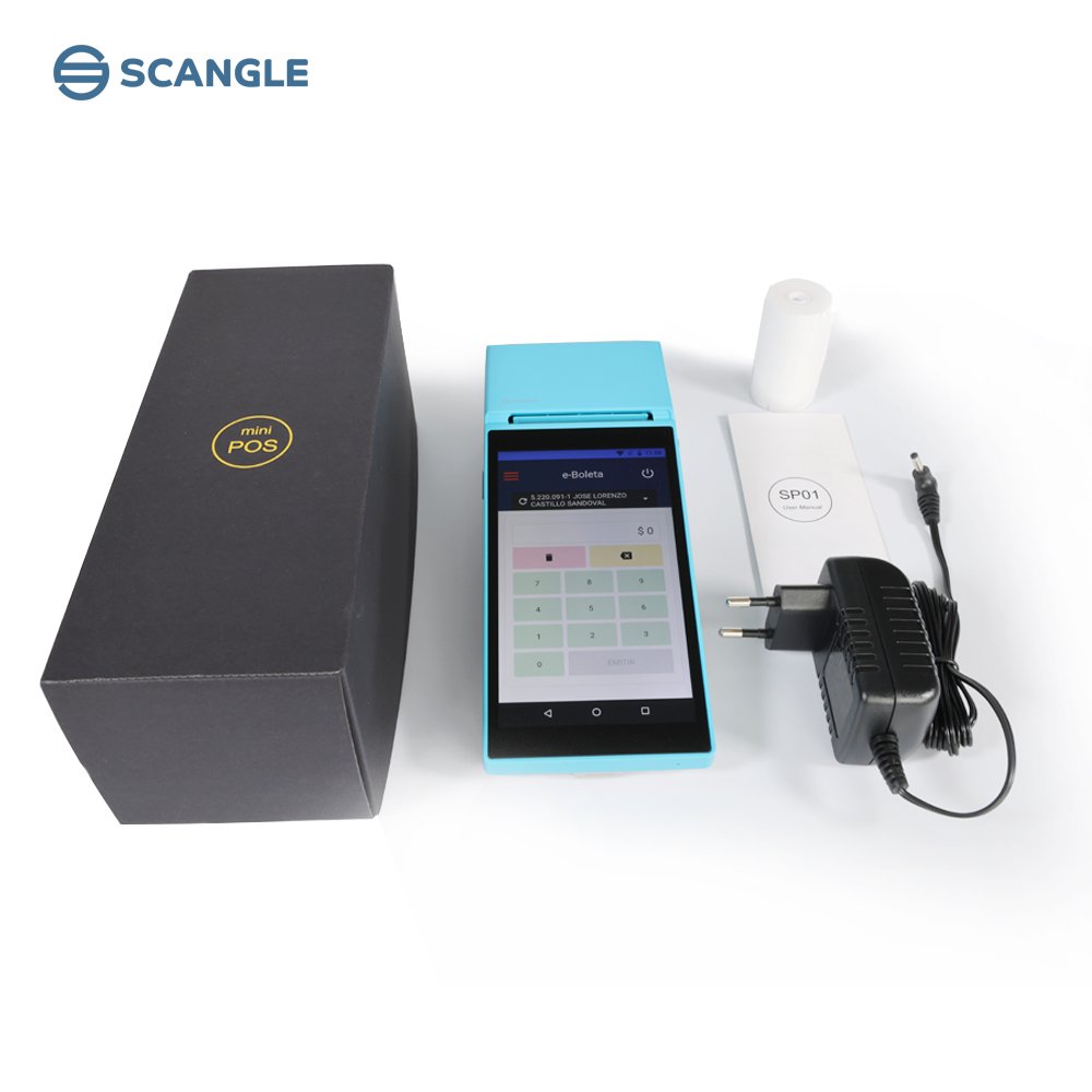 Scangle Cheap SP01 Portable Thermal POS Printers With Android 8.1 OS For Loyverse POS / Eboleta