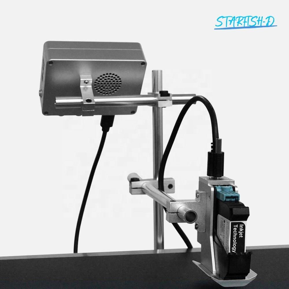 Desktop Automatic Expiration Date Printer Online Ink Jet Tin Can Plastic Bottle Expiry Date Printing Machine with Mini Coveyor