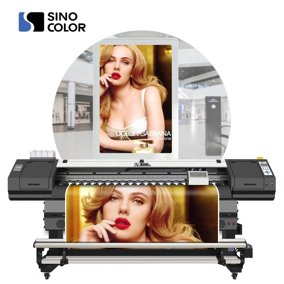 Factory direct sale 1.8m 6ft dual i3200/F1080 heads large format indoor outdoor sign vinyl billboard sticker eco solvent printer