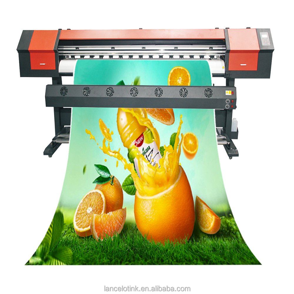 large format eco solvent printer with 1.8m format high quality eco solvent inkjet printer xp600 eco solvent printer