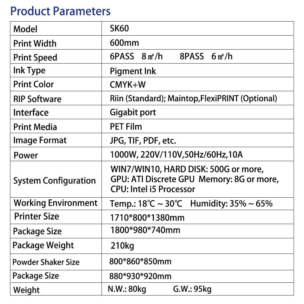 Sunika 24Inch 60cm A1 A2 DTF Printer All-in-One Printer Tshirts Manufacturer i3200 Epson A3 Print machine