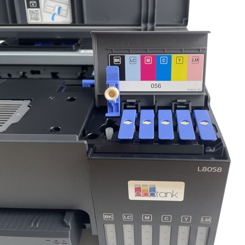 Hot-sale ID card printer 86*54mm L8058 L8050 A4 size 6 colors inkjet printer for PVC card printing machine