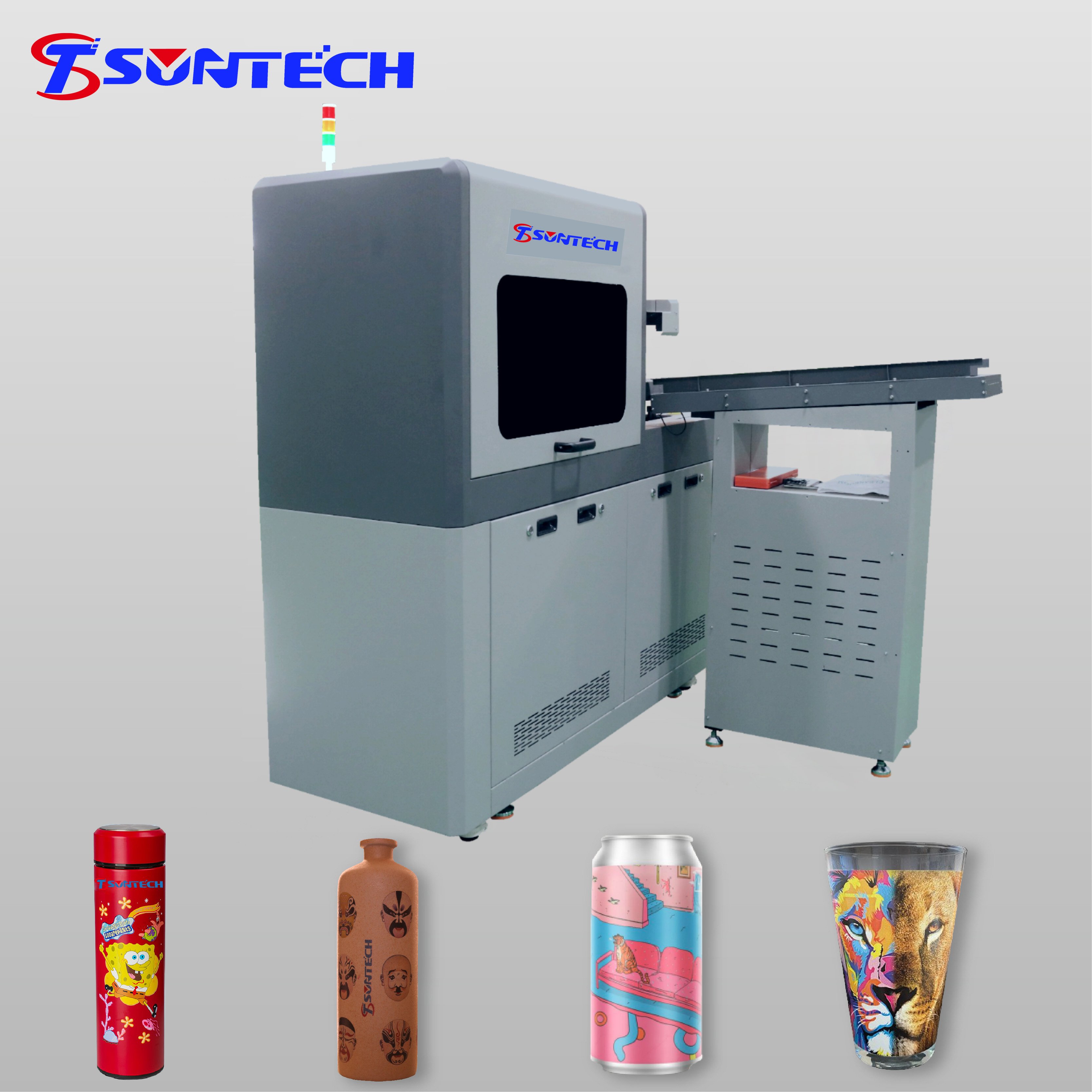 360 UV cylinder printer digital inkjet printing machine for glass can and beer bottles printer