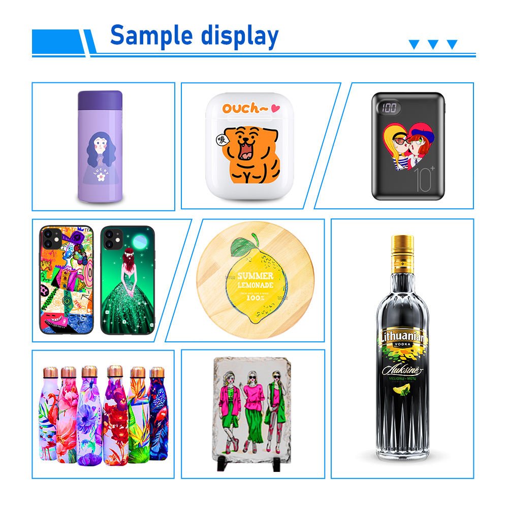 Factory direct sales A3 UV Printer Inkjet Flatbed UV Printing Machine Desktop Digital Phone Case leather Cup Flatbed UV Printer