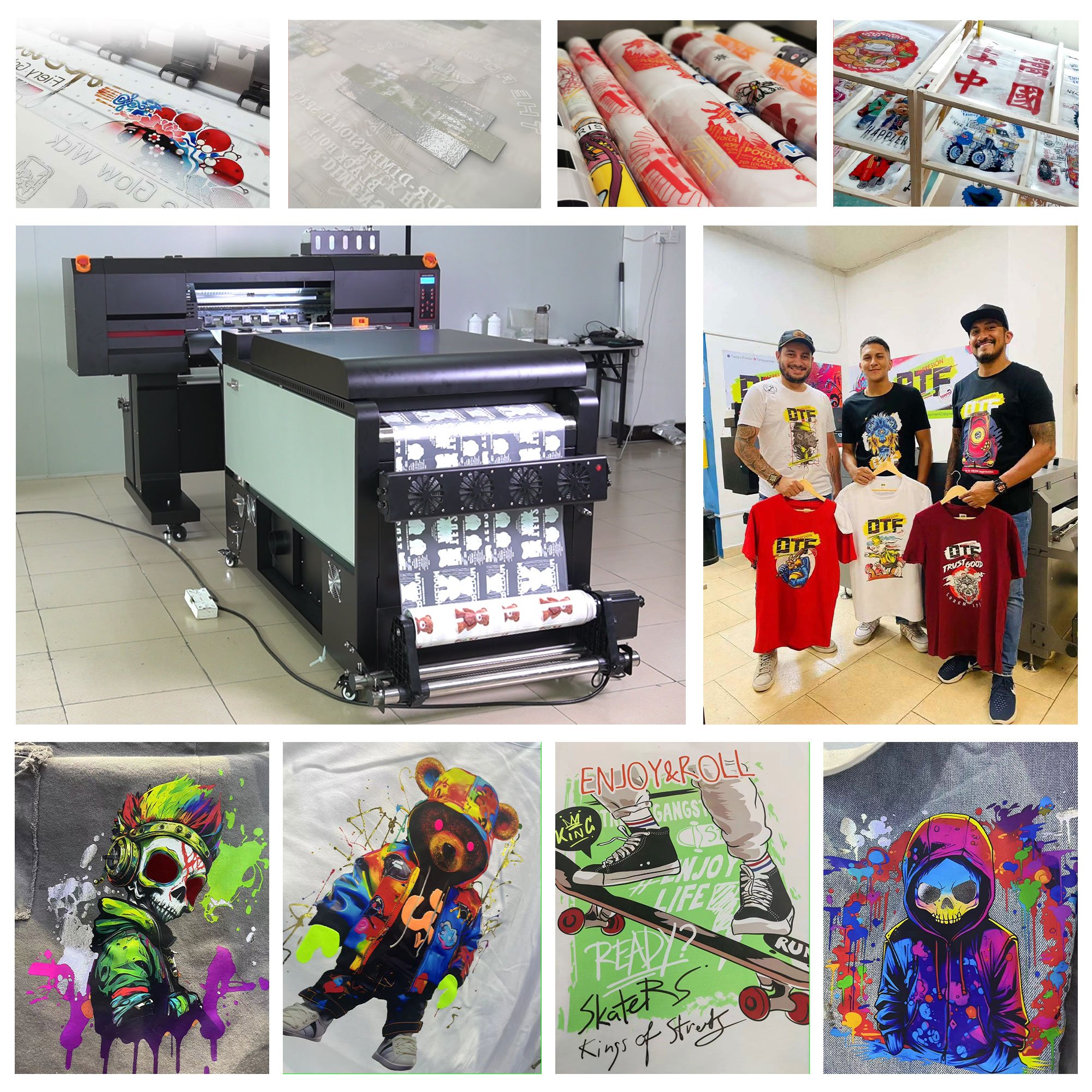 60Cm A1 DTF Printer Dual Head I3200 60 cm Imprimante DTF Heat Transfer PET Film Impresora 600mm DTF Printer Printing Machine