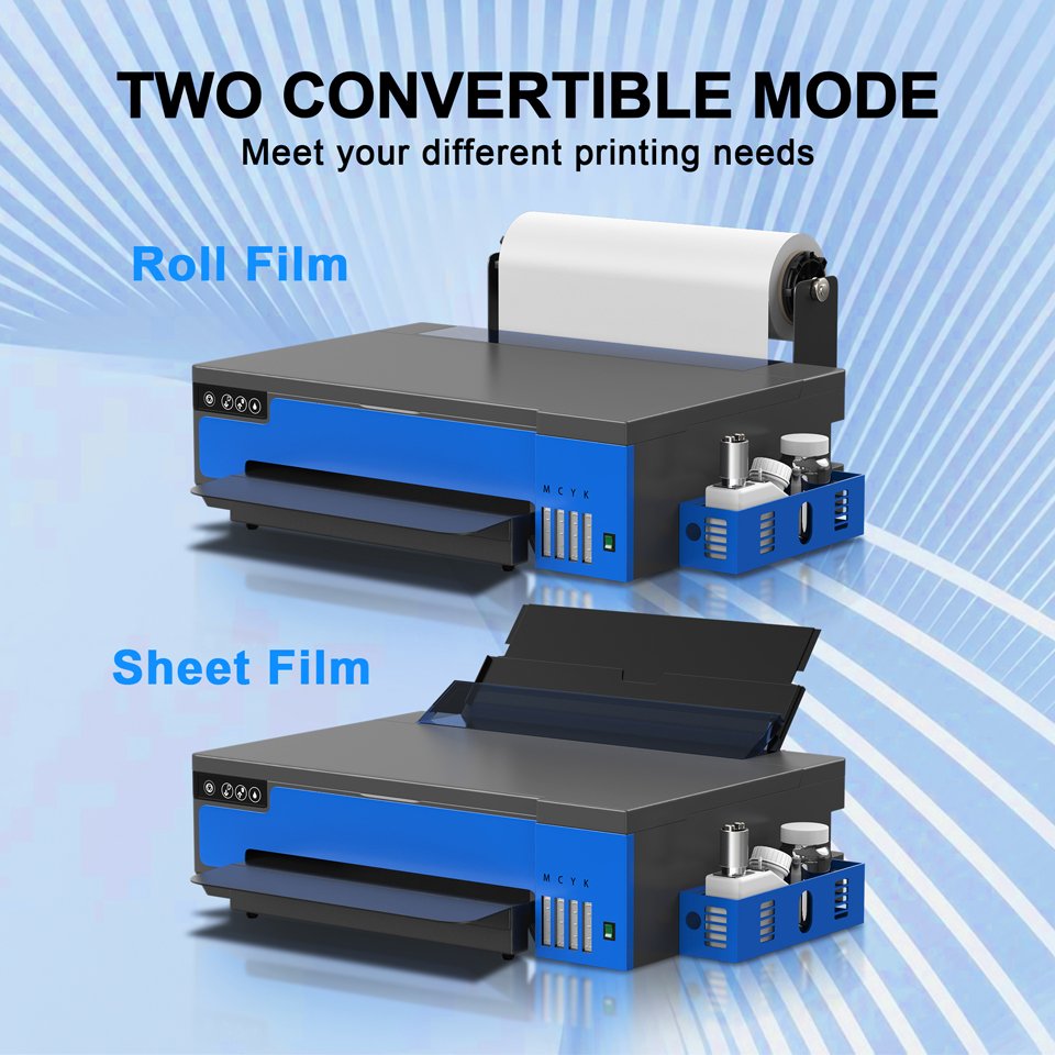 Girl easy to use small dtf xp600 printer with roll film sheet film A3 L18058 DTF white toner t-shirt printing machine