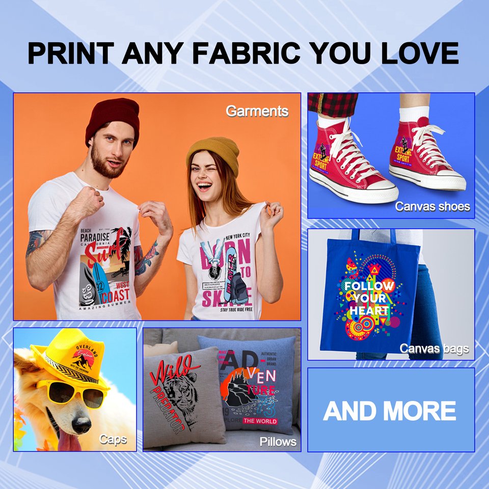 Girl easy to use small dtf xp600 printer with roll film sheet film A3 L18058 DTF white toner t-shirt printing machine