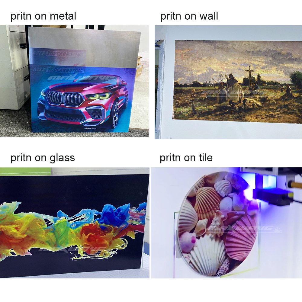Maxwave New Function Upgrade 7 colors Directly Hotel Background Mural Painting Portable UV Inkjet Wall Printer