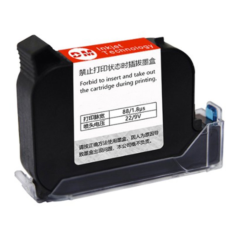 1 Inch 25.4MM Solvent Color Ink Cartridge For TIJ Printers Expiry Date Batch ID Handheld Inkjet Printers 2.5 Ink Jet Cartridge