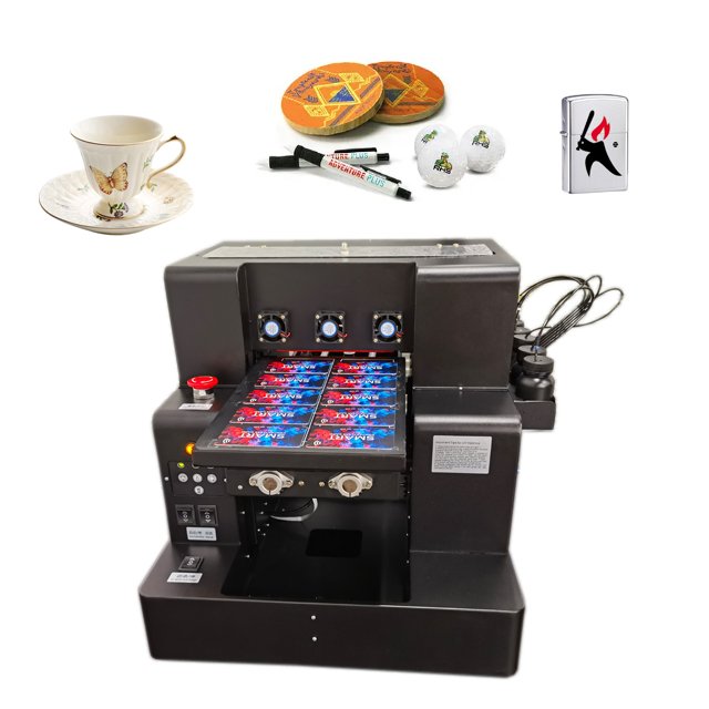Soan A3 Multifunctional LED UV printer Flatbed Printer for Varnish Phone Case Glass Cylinder Bottle Multi-layer Small UV Printer