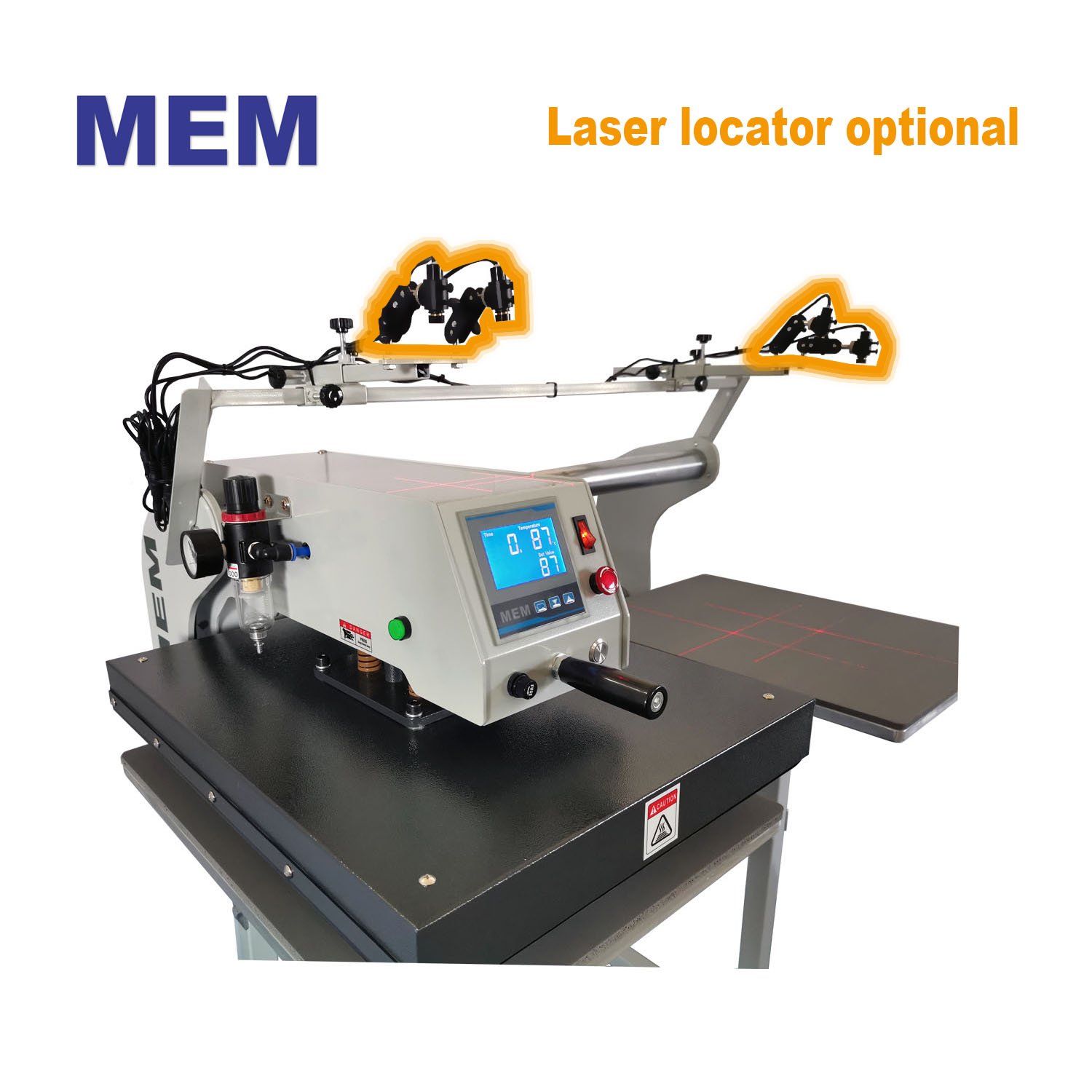 TQ 4050 40*60 double station pneumatic heat press machine semi-automatic sublimation machine + laser alignment