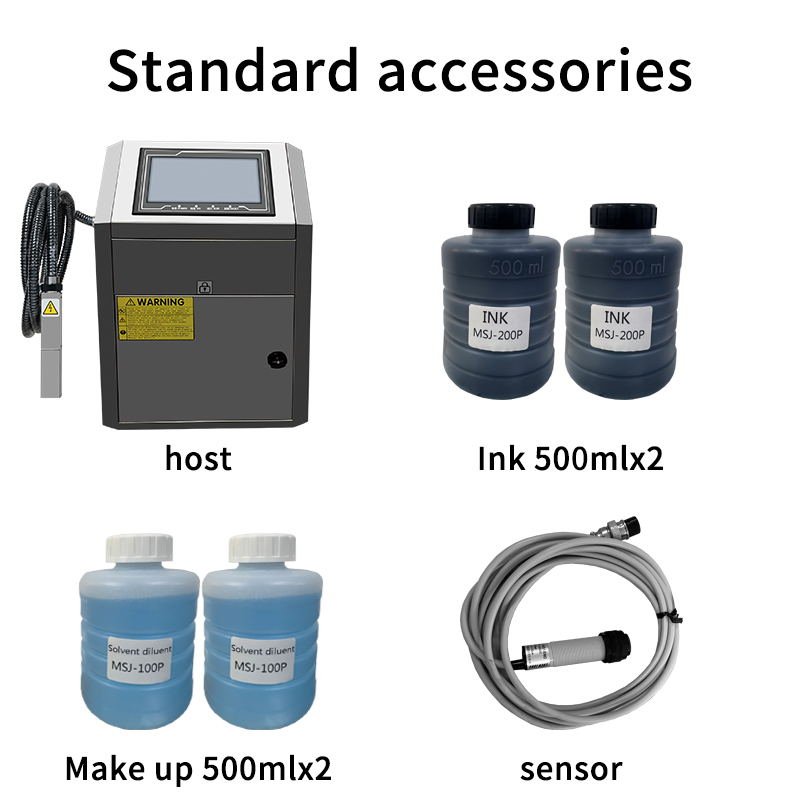 Pigment type CIJ inkjet printer, white ink coding machine, high-speed high-definition printer, multi-color CIJ ink