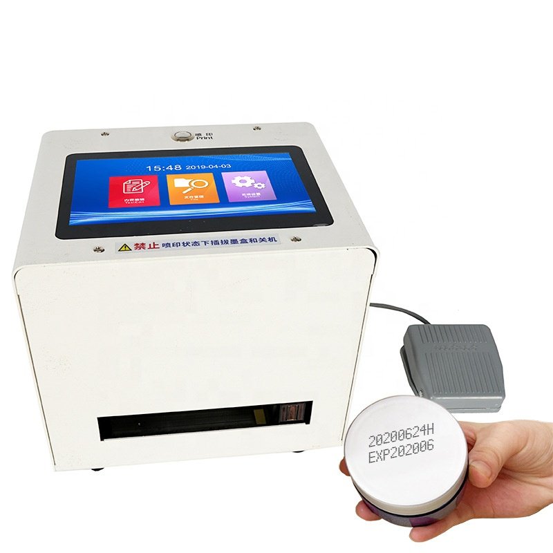 Digital Data-Coding Desktop Mini Inkjet Label Printer Industrial Time/Date Large Printing Inkjet Printer