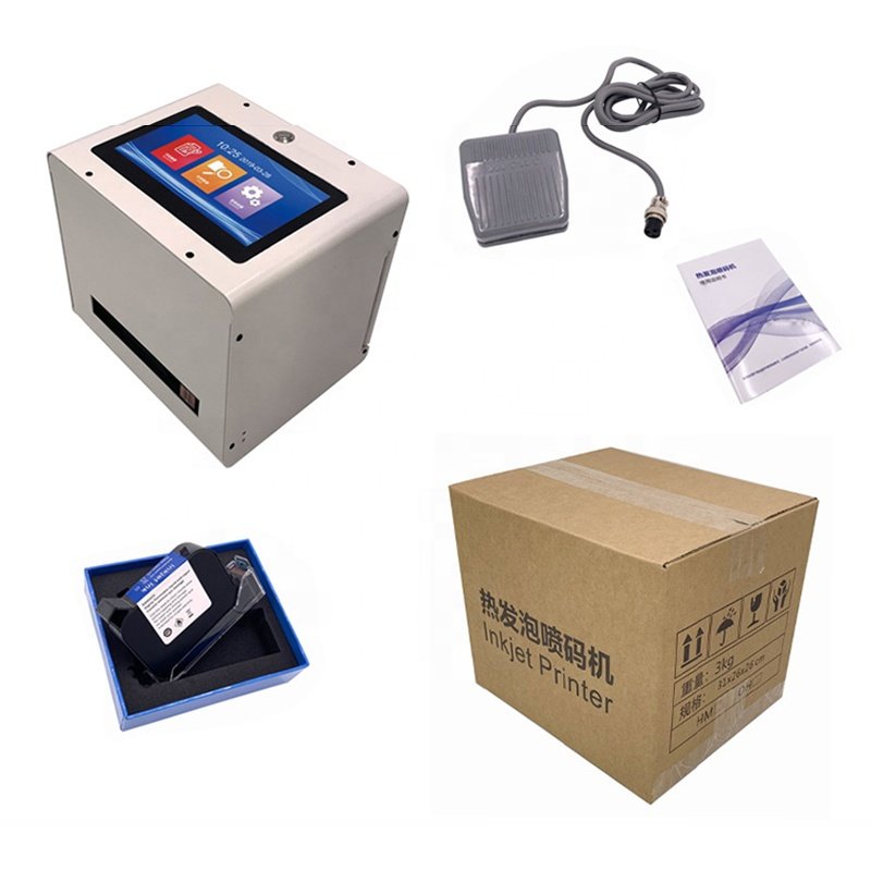 Digital Data-Coding Desktop Mini Inkjet Label Printer Industrial Time/Date Large Printing Inkjet Printer