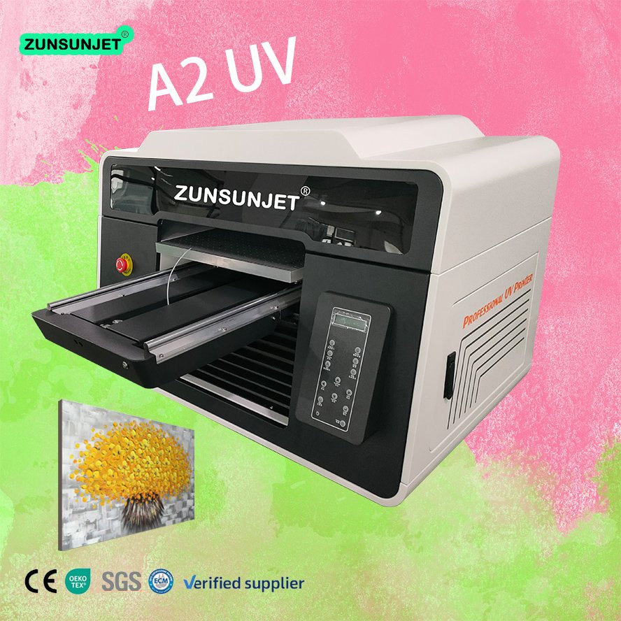 digital A2 Uv Led Printer Direct To Substrates Inkjet Printer For Printing On Bottle