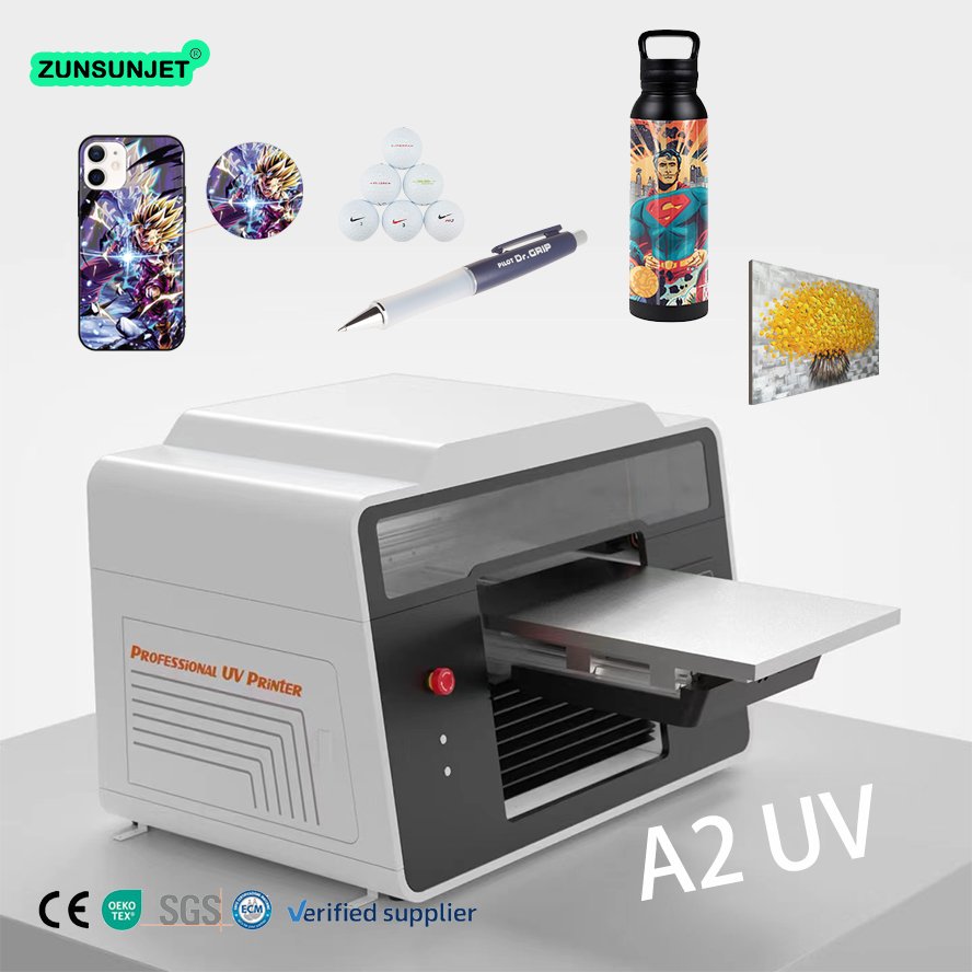 digital A2 Uv Led Printer Direct To Substrates Inkjet Printer For Printing On Bottle