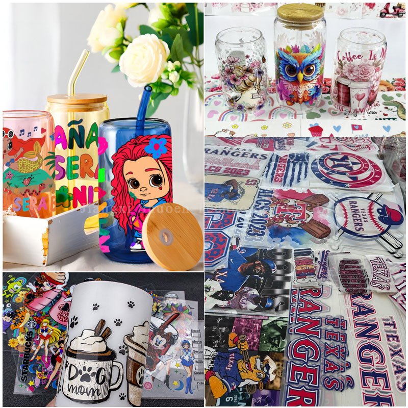 The popular A3 size UV DTF Printer 6 digital Logo Printing Machine Glass Metal Leather Phone Case UV Flatbed Printer Machine
