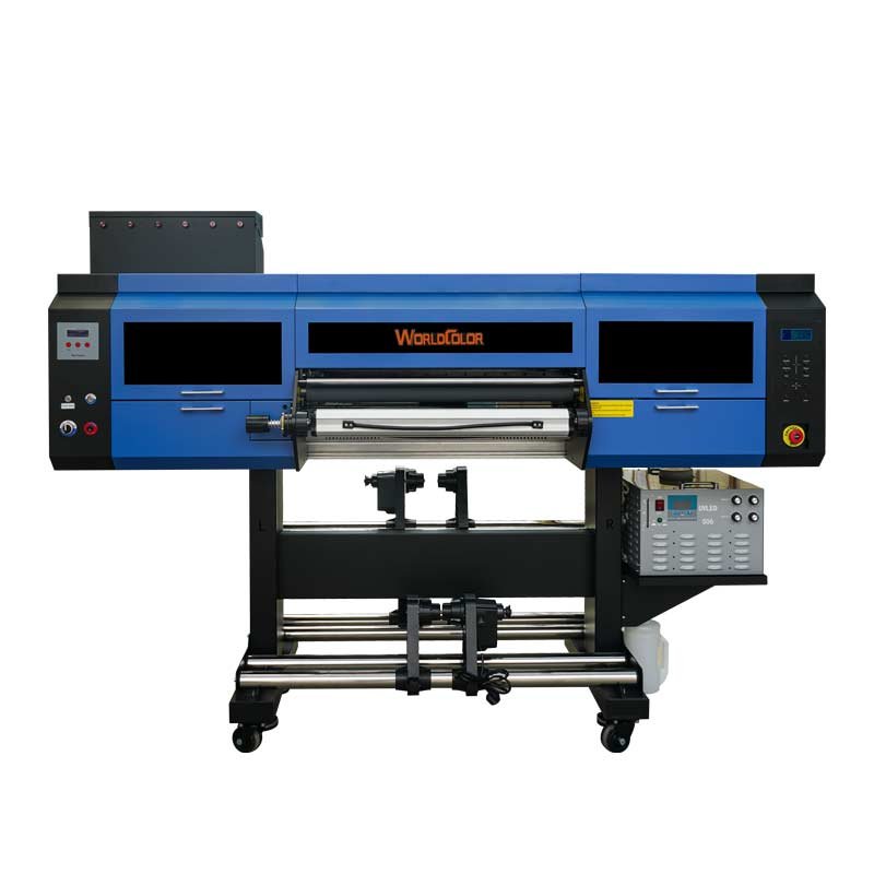 uv dtf printer 60cm 3 i3200 heads AB film roll stickers label printer with laminator uv printer dtf bottle cup glass transfers