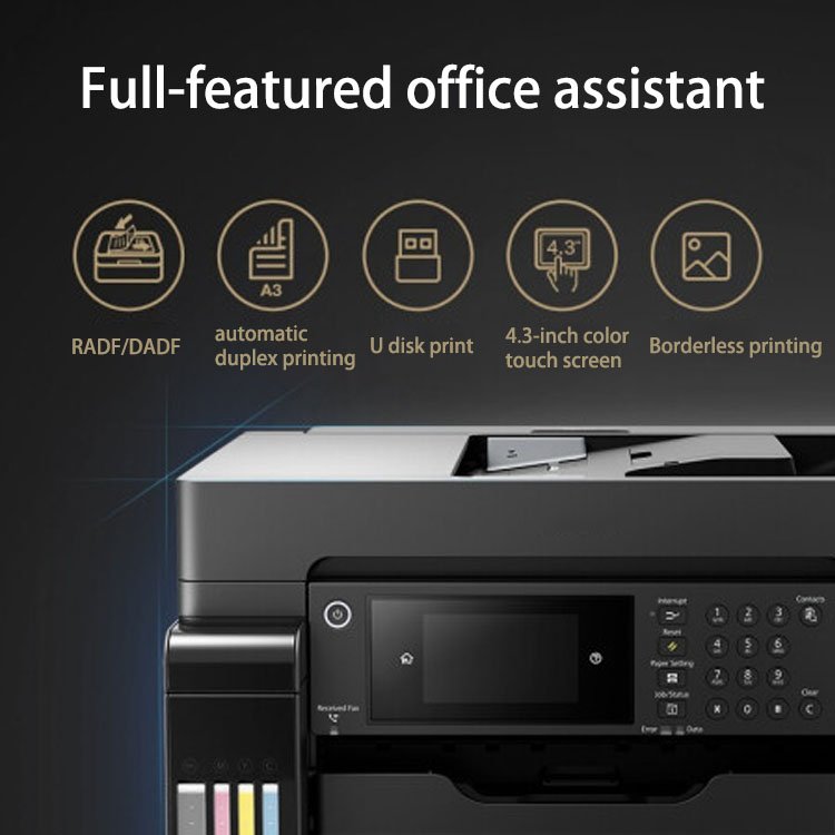 wireless print c-opy scan Automatic double-sided A3+ printing copier L15158 inkjet printer For Epson