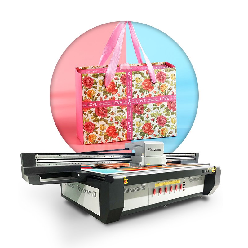 Hot sale Flatbed UV printer X3220 plastic bag non-woven bag handbags leather bags flexo printer printing machine