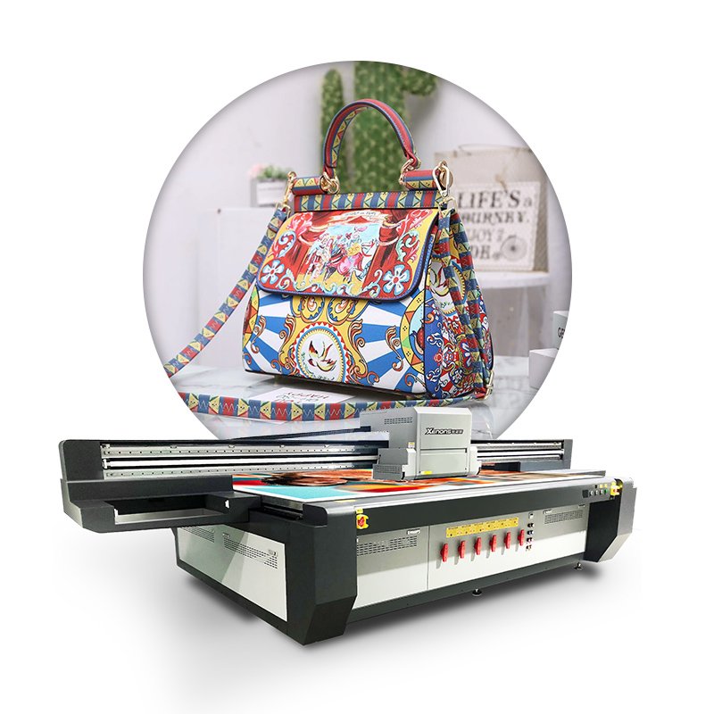 Hot sale Flatbed UV printer X3220 plastic bag non-woven bag handbags leather bags flexo printer printing machine