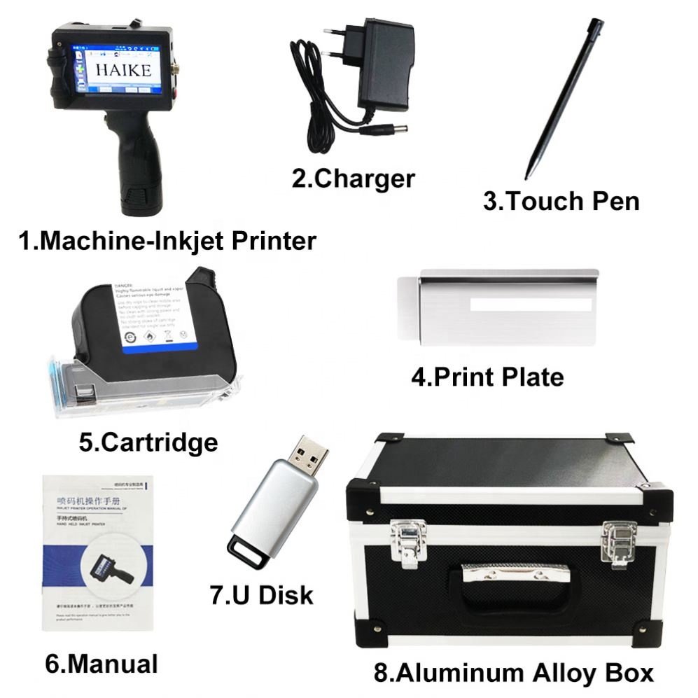 2024 New Arrivals Waterproof Tij Portable Mini Inkjet Printer Handheld With Cartridge