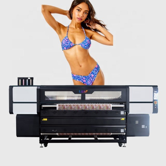 LEAF 15 heads large format high quality dye sublimation printer 1.9m polyester textile printing machine