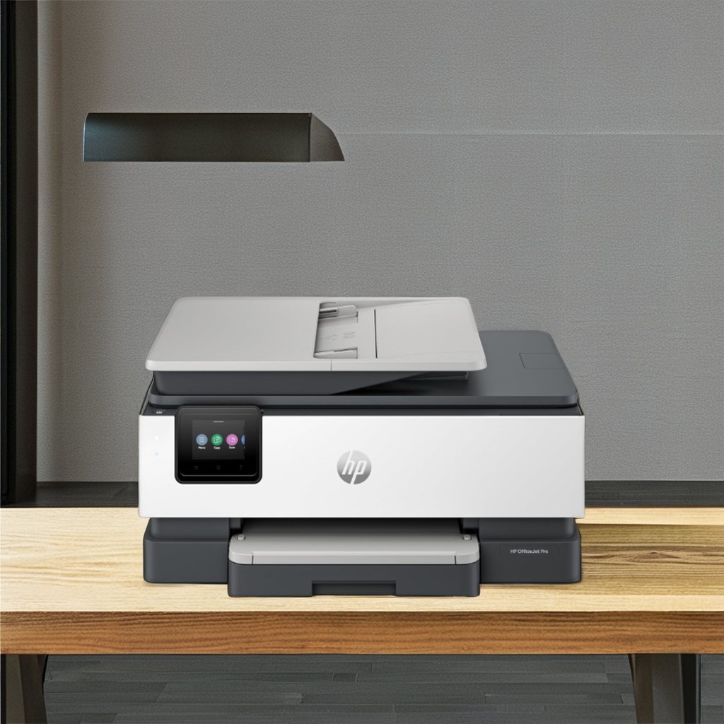 H P OfficeJet Pro 8135e Hot wireless all-in-one inkjet printer color features a stylish design