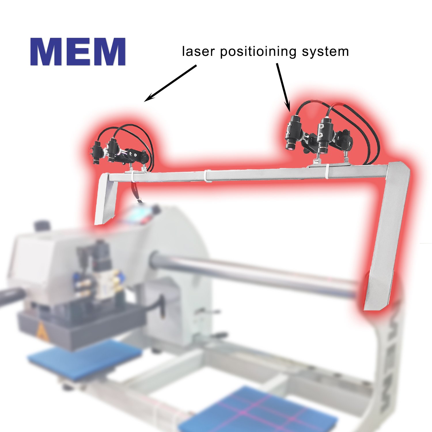 TQ 1515 MEM double station label logo heat press machine 15*15 cm for T shirt printing