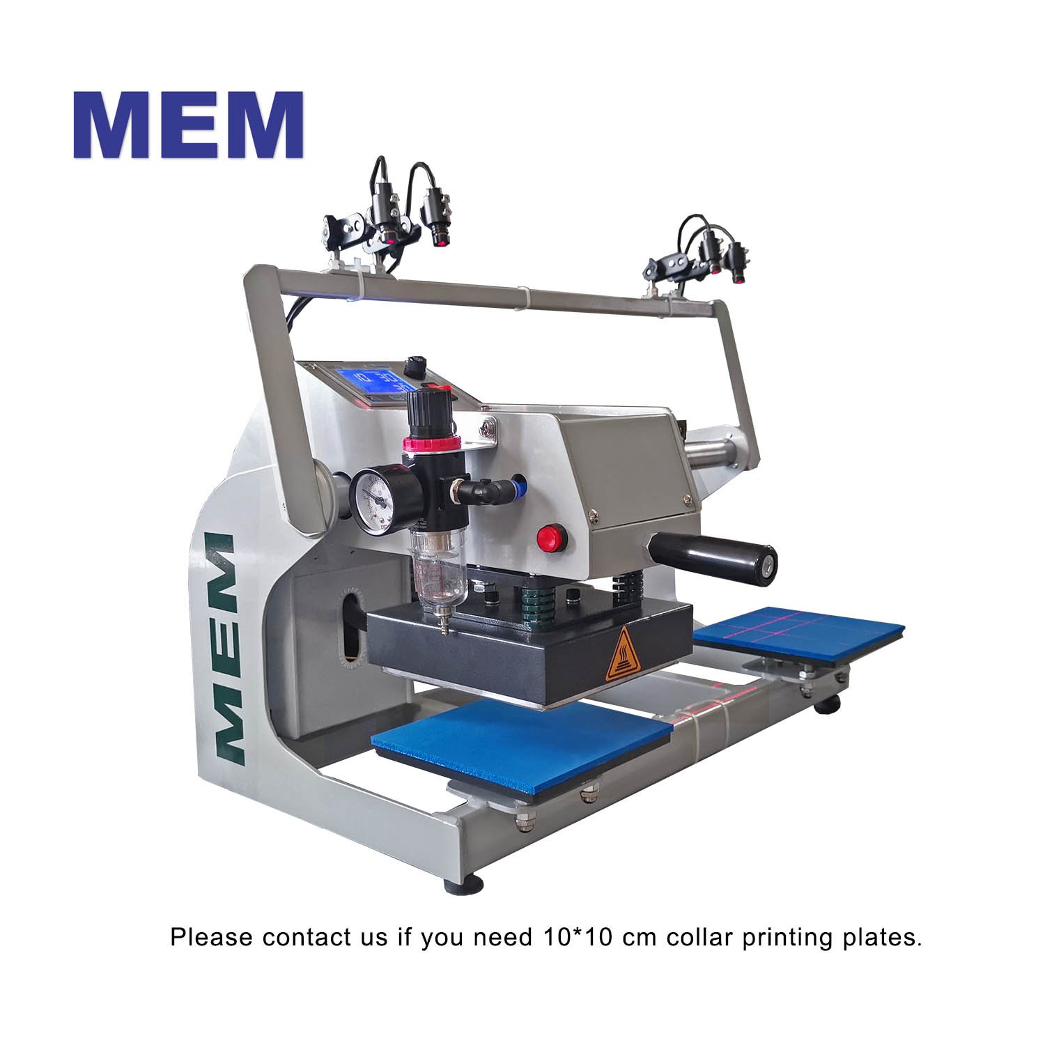TQ 1515 MEM double station label logo heat press machine 15*15 cm for T shirt printing