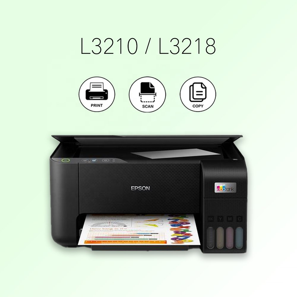 2024 Brand New L3210 L3218 Print Copy Scan USB Driver Sublimation Printer A4 Size 4 Colors Inkjet Printers Provided Flatbed