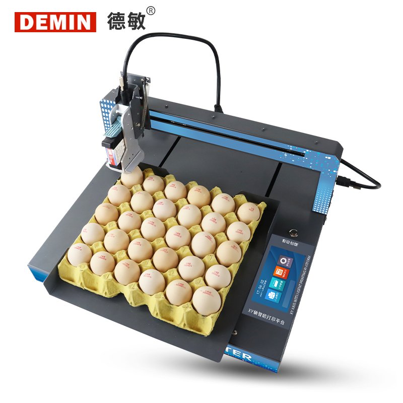 Hd Coding Machines Ink Jet Printers of Chicken Egg Fully Automatic Egg Inkjet Printer Machine Smart 5-inch Touch Screen 600 Dpi